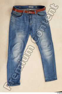 Clothes  214 blue jeans brown belt casual clothing 0001.jpg